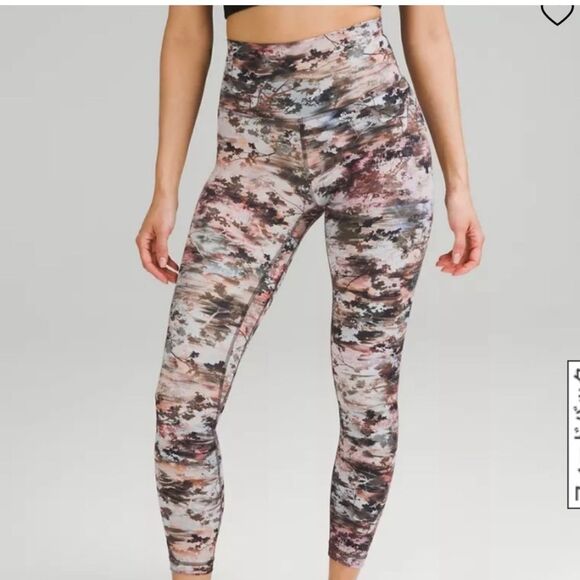 lululemon athletica Pants - Lululemon Align High Rise pants in future Utopia multi 6 Like New condition 25”